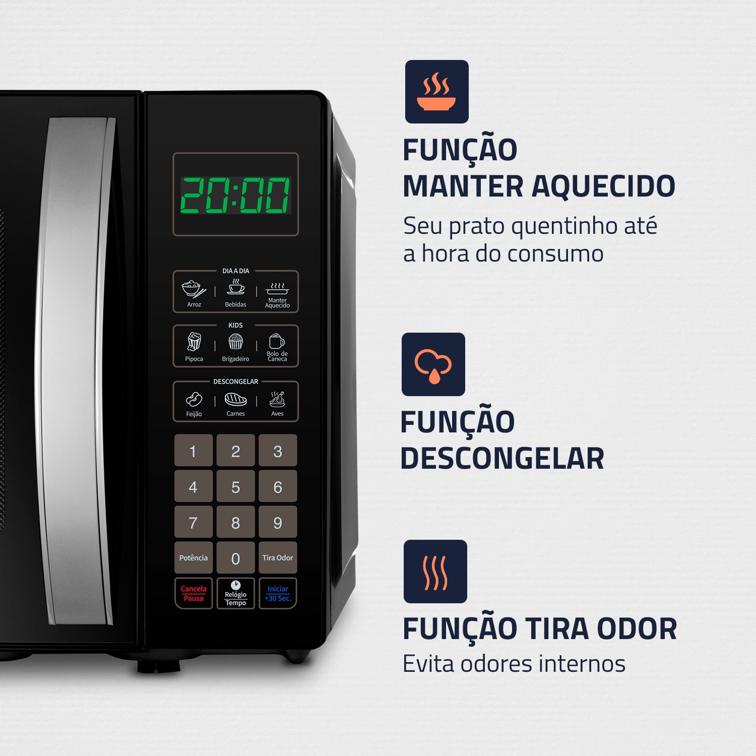 Micro-ondas Mondial Mo-01-21-b 21 Litros Micro-ondas Mondial Mo-01-21-b 21 Litros